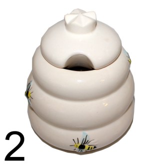 Ceramic honey jar - various colors